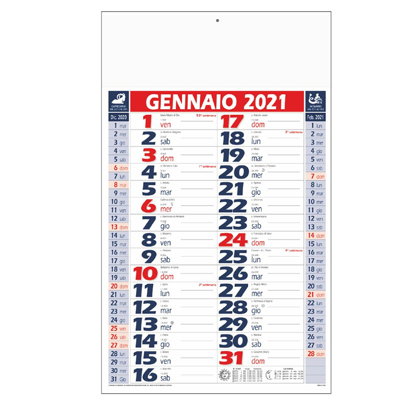 Calendario Diamante 2021